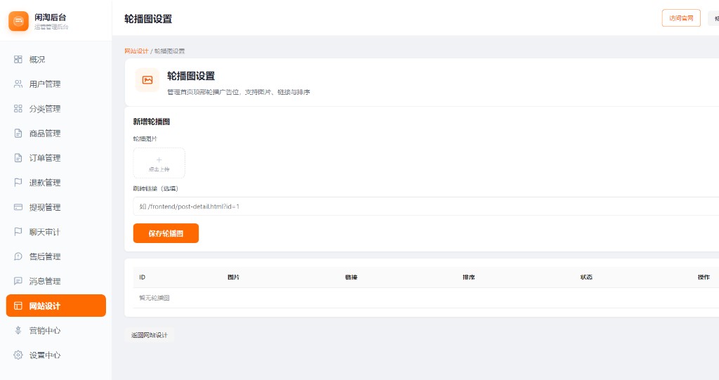 轮播图设置