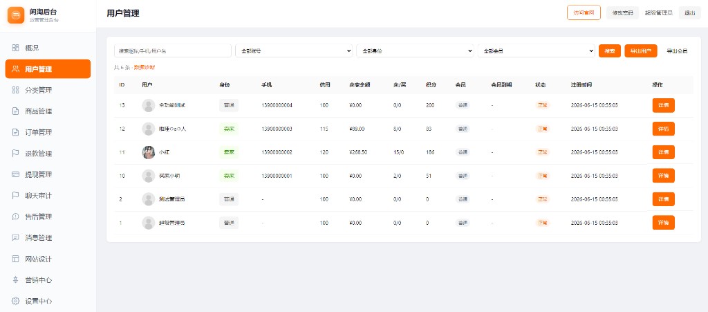 用户管理